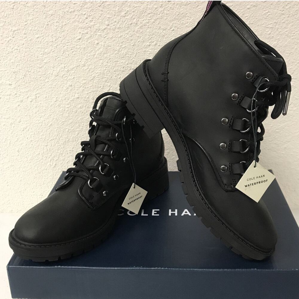 Cole Haan Women's Briana Grand Lace-Up Hiker Boots, Waterproof, Size 5.5…